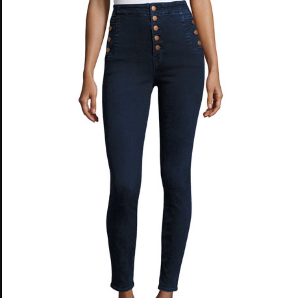 J Brand Women's Natasha Sky High Crop Skinny Jeans